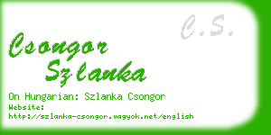 csongor szlanka business card